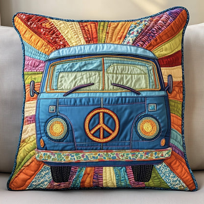 Peace Sign Quilted Pillow Case GFTOTP4582