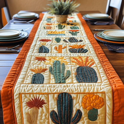 Blooming Cactus Haven Quilted Table Runner GFTOTP4591