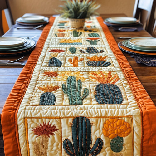 Blooming Cactus Haven Quilted Table Runner GFTOTP4591