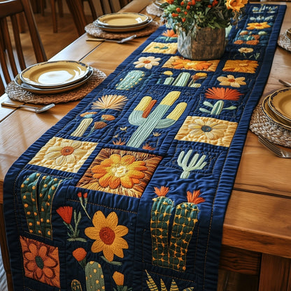 Blooming Cactus Haven Quilted Table Runner GFTOTP4595