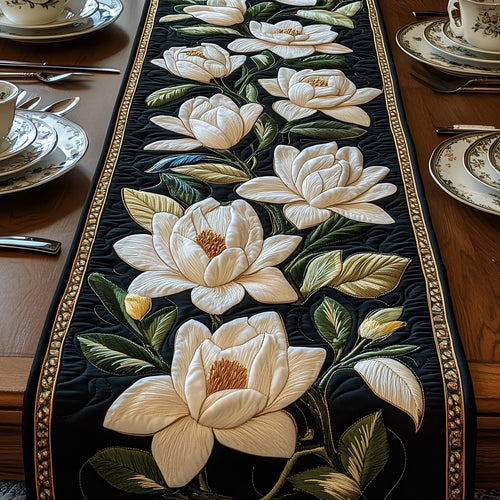 Elegant Magnolia Quilted Table Runner GFTOTP4837