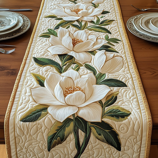 Elegant Magnolia Quilted Table Runner GFTOTP4838