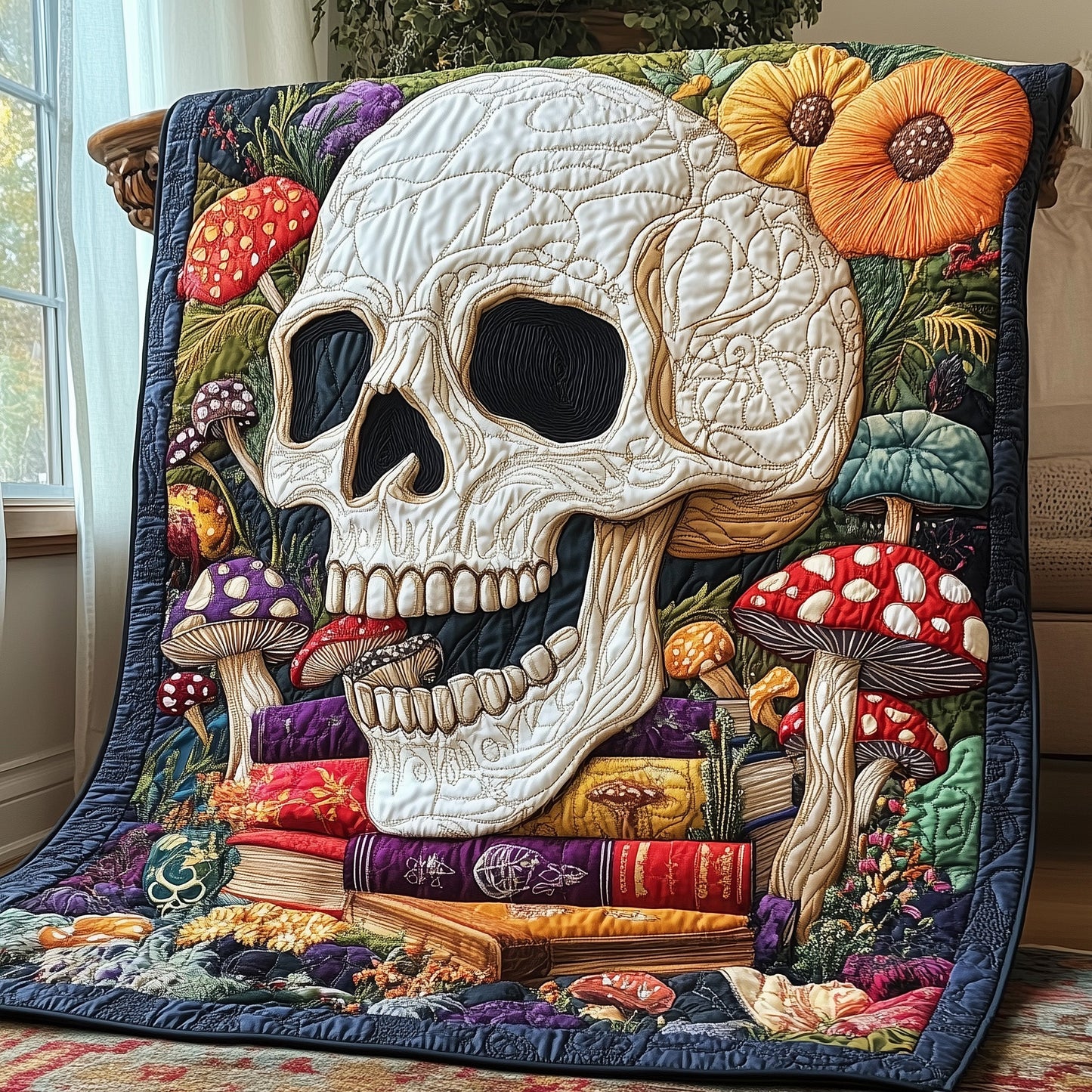 Mystic Skull Quilted Blanket GFTOTP4944