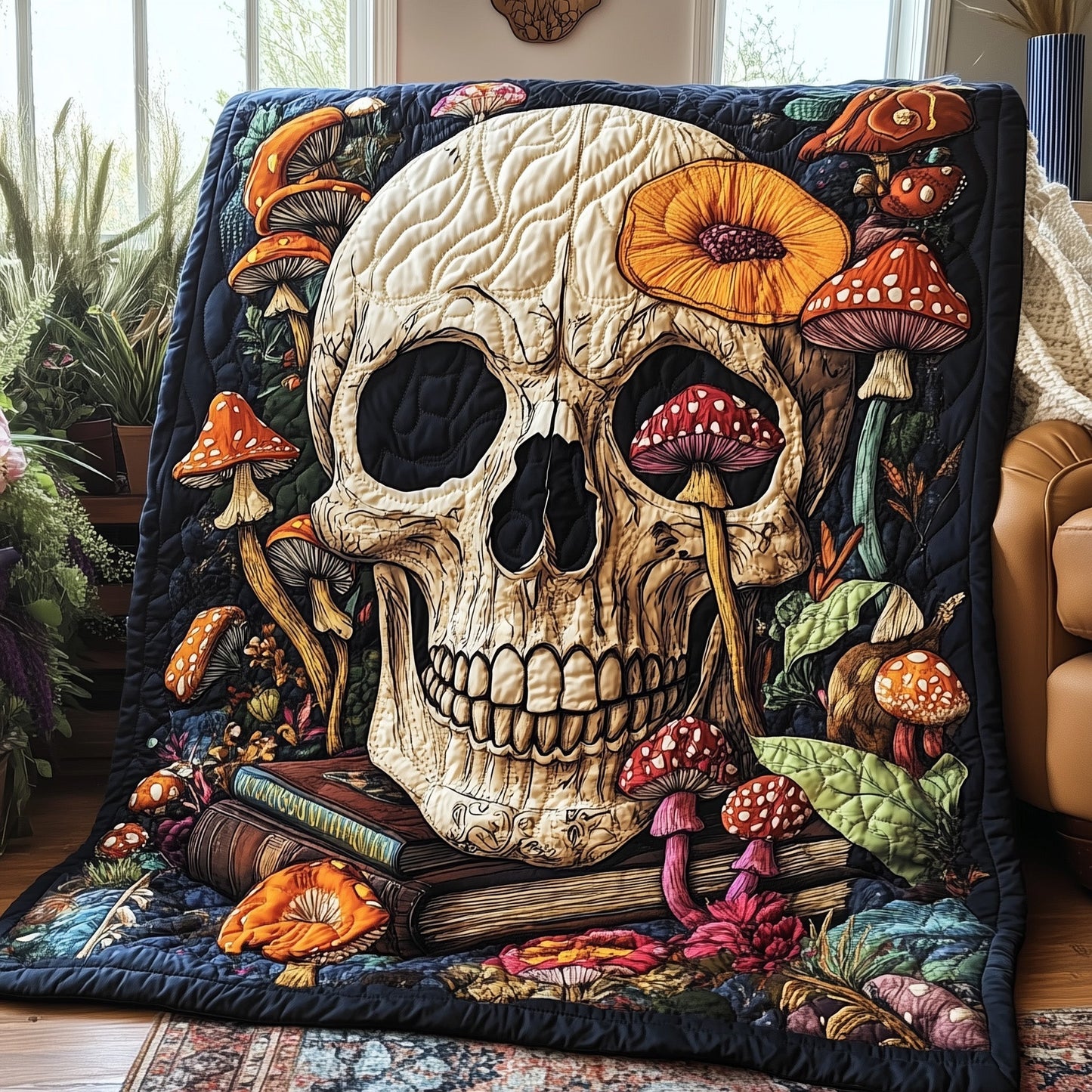 Haunted Library Quilted Blanket GFTOTP4947