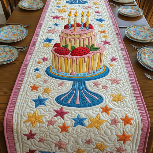 Sweet Birthday Bliss Quilted Table Runner GFTOTP4987