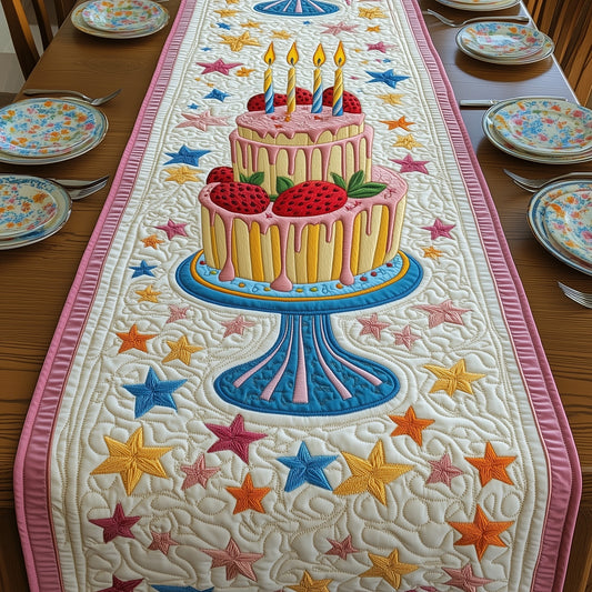 Sweet Birthday Bliss Quilted Table Runner GFTOTP4987