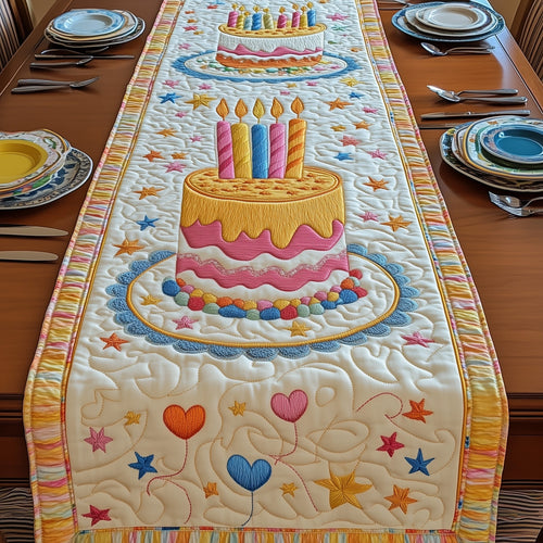 Sweet Birthday Bliss Quilted Table Runner GFTOTP4990