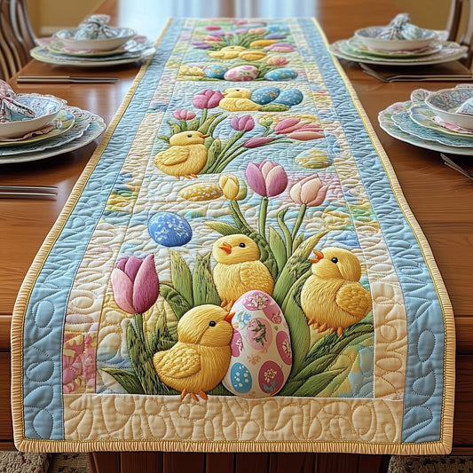 Egg Hunt Chick Quilted Table Runner GFTOTP4997