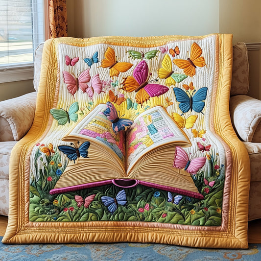 Butterfly Book Haven Quilted Blanket GFTOTP5054
