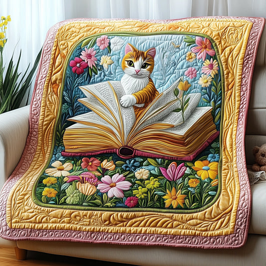 Literary Cat Haven Quilted Blanket GFTOTP5063