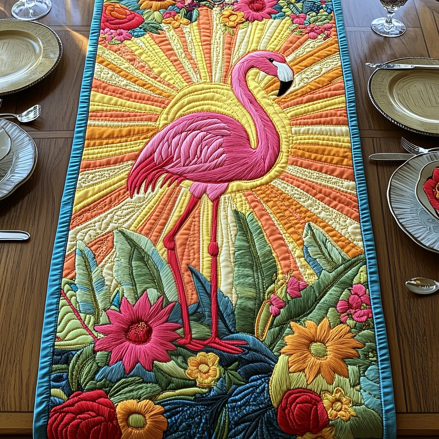 Flamingo Quilted Table Runner GFTOTP5093