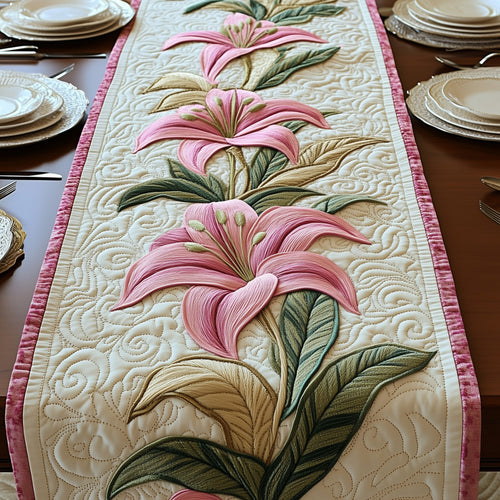 Elegant Lily Quilted Table Runner GFTOTP5152