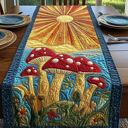 Enchanted Mushroom Quilted Table Runner GFTOTP5203