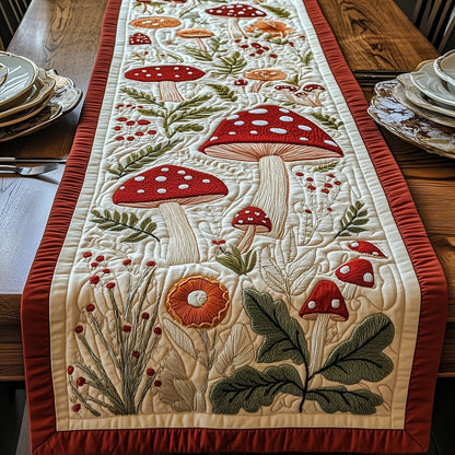 Enchanted Mushroom Quilted Table Runner GFTOTP5204