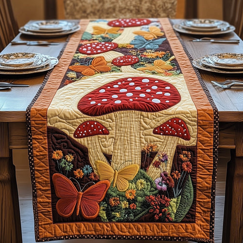 Enchanted Mushroom Quilted Table Runner GFTOTP5206