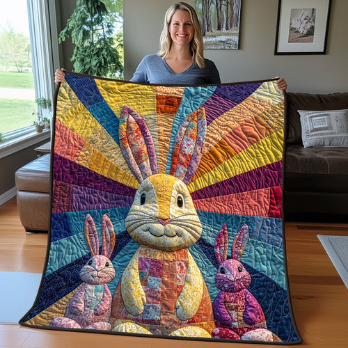 Goofy Rabbit Snuggle Quilted Blanket GFTOTP5340