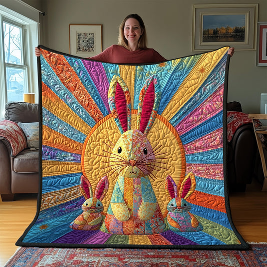 Goofy Rabbit Snuggle Quilted Blanket GFTOTP5341