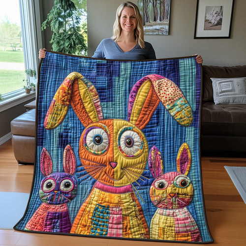 Goofy Rabbit Snuggle Quilted Blanket GFTOTP5344