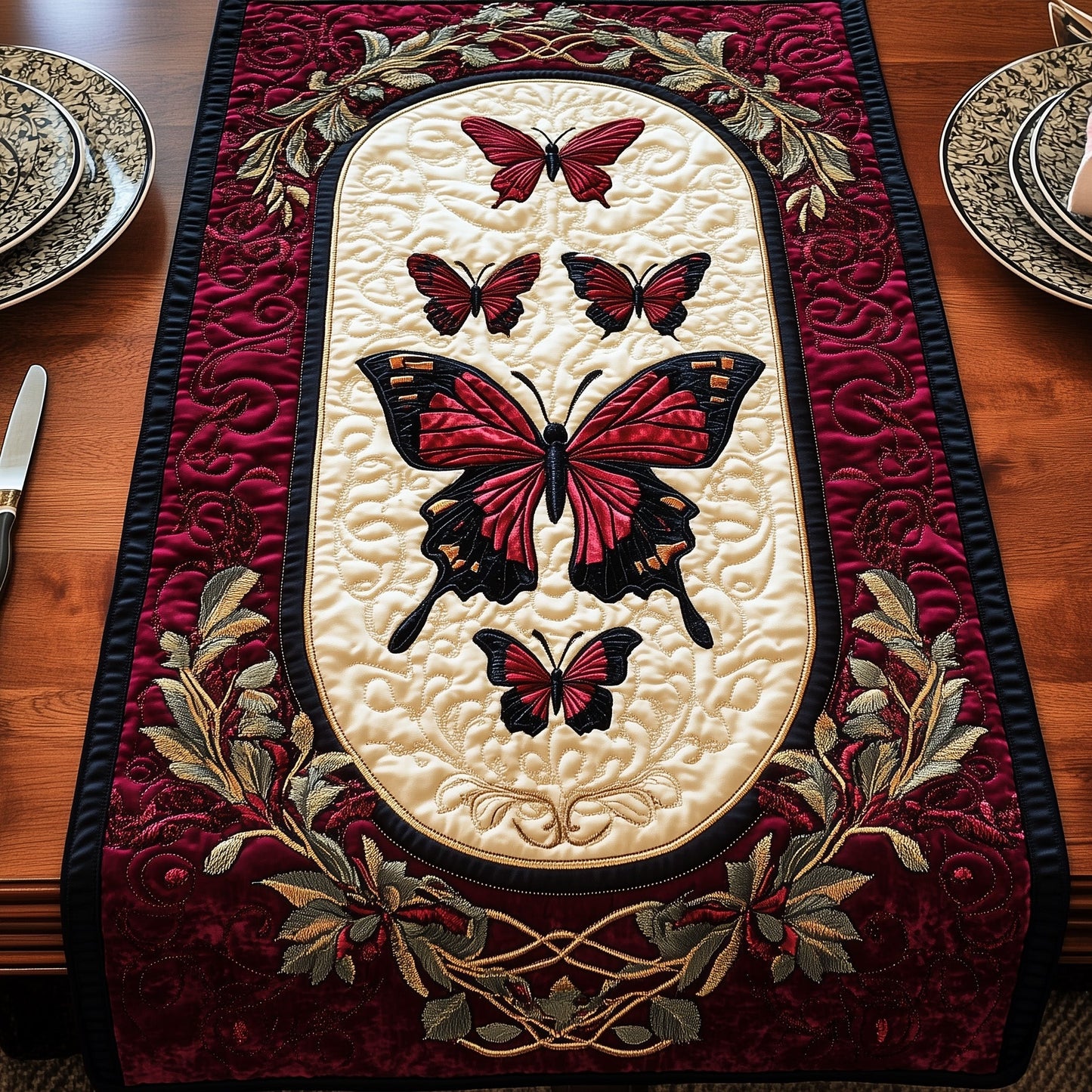 Mystic Butterfly Quilted Table Runner GFTOTP5411