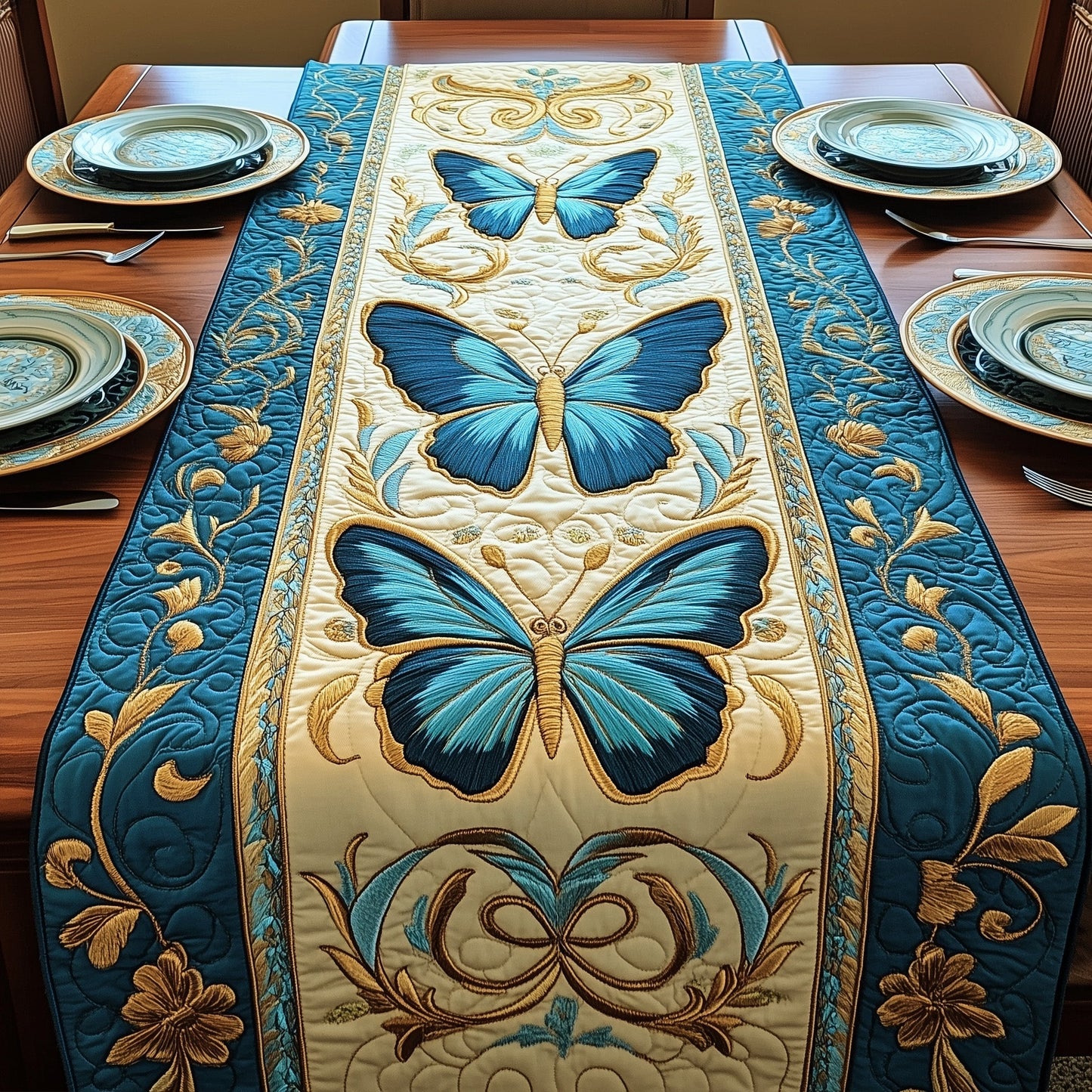 Ethereal Flight Quilted Table Runner GFTOTP5415