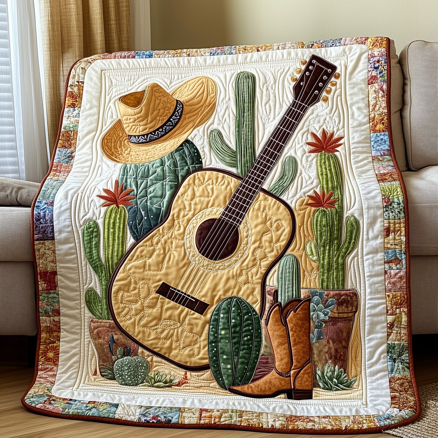 Southern Strings Quilted Blanket GFTOTP5446