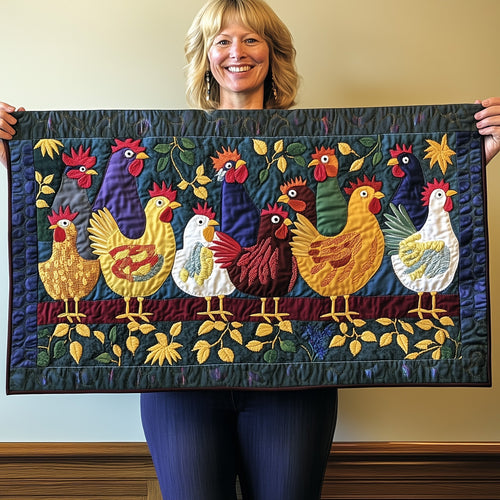 Clucky Charm Quilted Table Runner GFTOTP5453