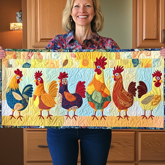 Clucky Charm Quilted Table Runner GFTOTP5458