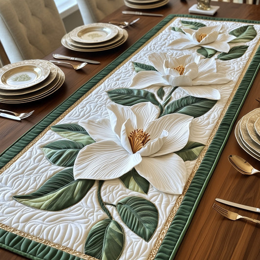 Magnolia Elegance Quilted Table Runner GFTOTP5523