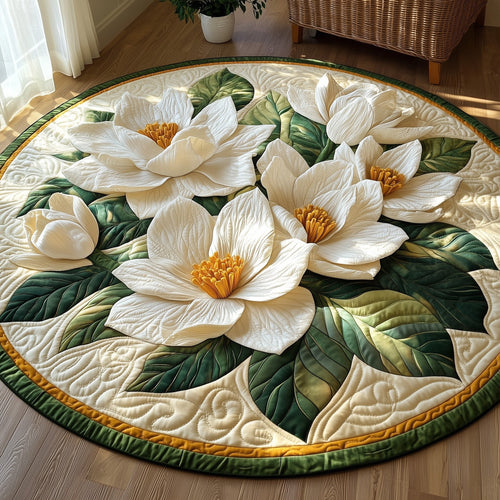 Charming Magnolia Quilted Round Mat GFTOTP5585