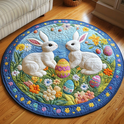 Springtime Bunny Duo Quilted Round Mat GFTOTP5593