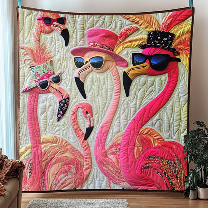 Whimsical Flamingo Quilted Blanket GFTOTP5626