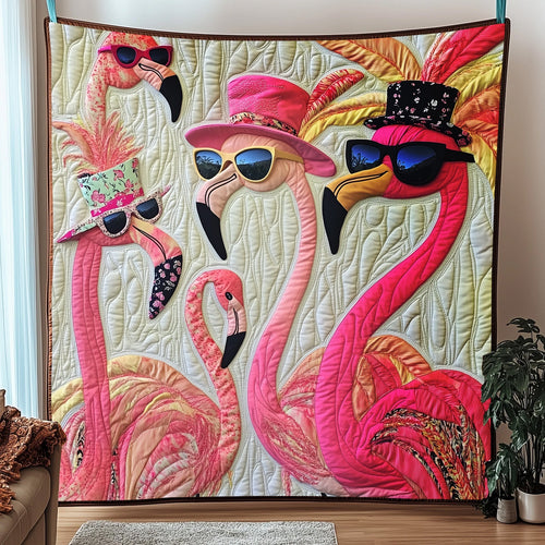 Whimsical Flamingo Quilted Blanket GFTOTP5626