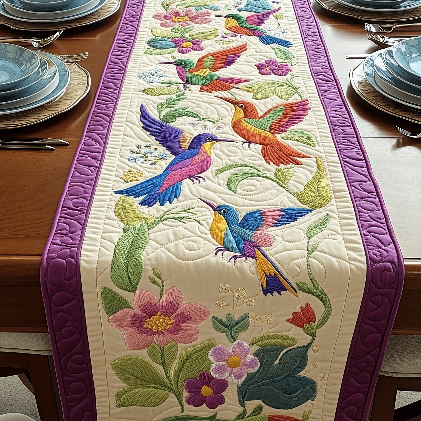 Hummingbird Haven Quilted Table Runner GFTOTP5639