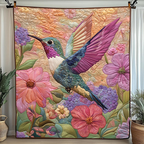 Hummingbird Haven Quilted Blanket GFTOTP5679