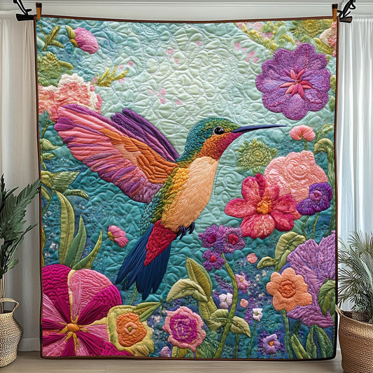 Hummingbird Haven Quilted Blanket GFTOTP5681