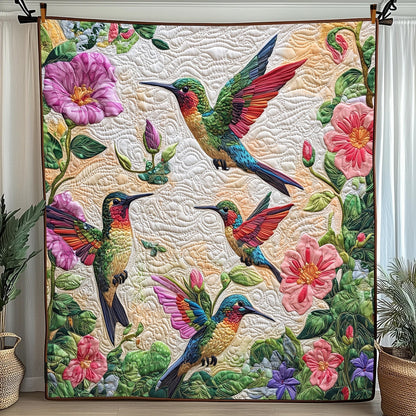 Hummingbird Haven Quilted Blanket GFTOTP5695