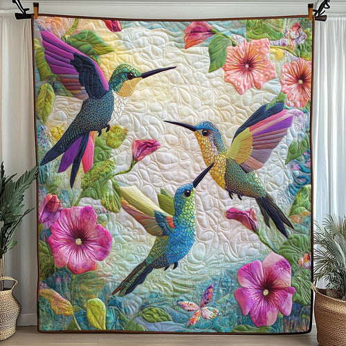Hummingbird Haven Quilted Blanket GFTOTP5696