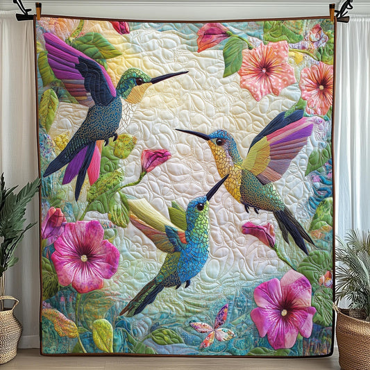 Hummingbird Haven Quilted Blanket GFTOTP5696