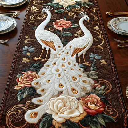 Enchanted Peacock Quilted Table Runner GFTOTP5701