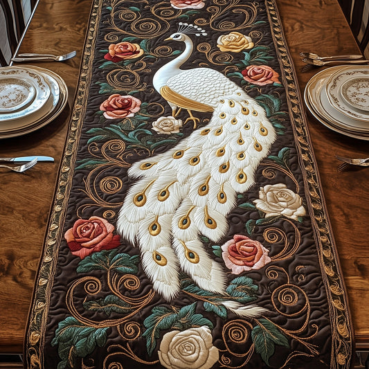 Graceful Feathers Quilted Table Runner GFTOTP5746