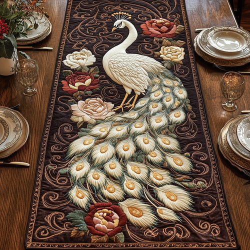 Graceful Feathers Quilted Table Runner GFTOTP5747