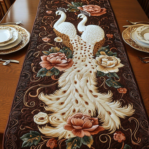 Graceful Feathers Quilted Table Runner GFTOTP5748