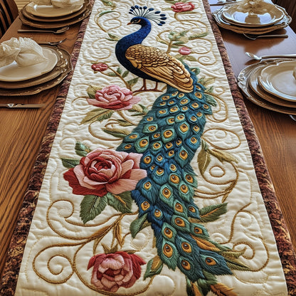 Graceful Feathers Quilted Table Runner GFTOTP5751