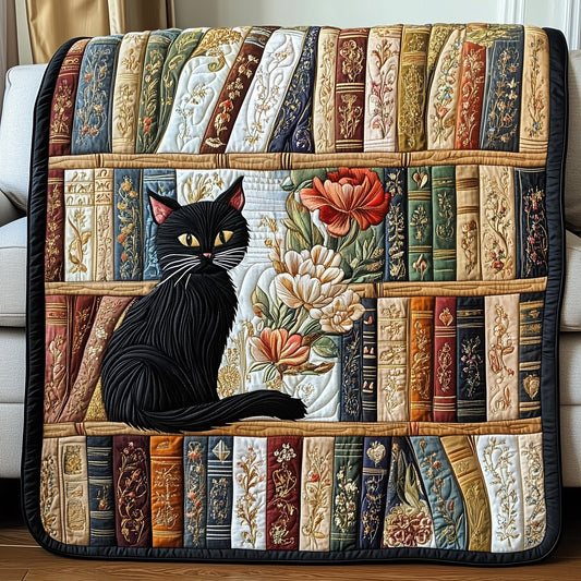 Purrfectly Bookish Quilted Blanket GFTOTP5797