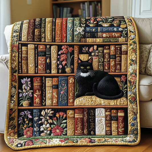 Purrfectly Bookish Quilted Blanket GFTOTP5802