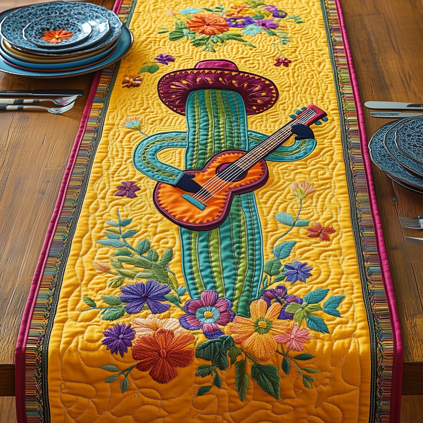 Cinco De Mayo Quilted Table Runner GFTOTP5806