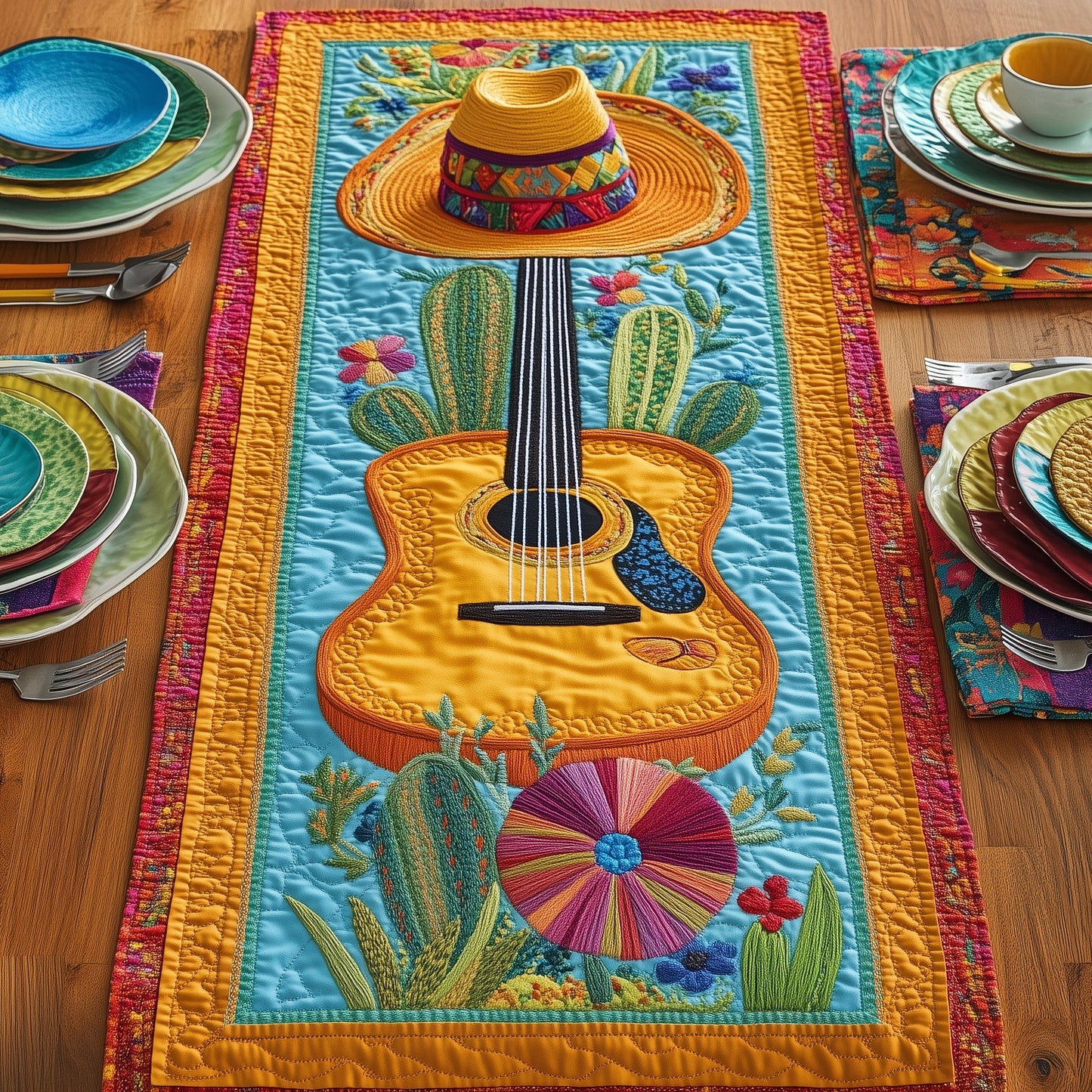 Cinco De Mayo Quilted Table Runner GFTOTP5807