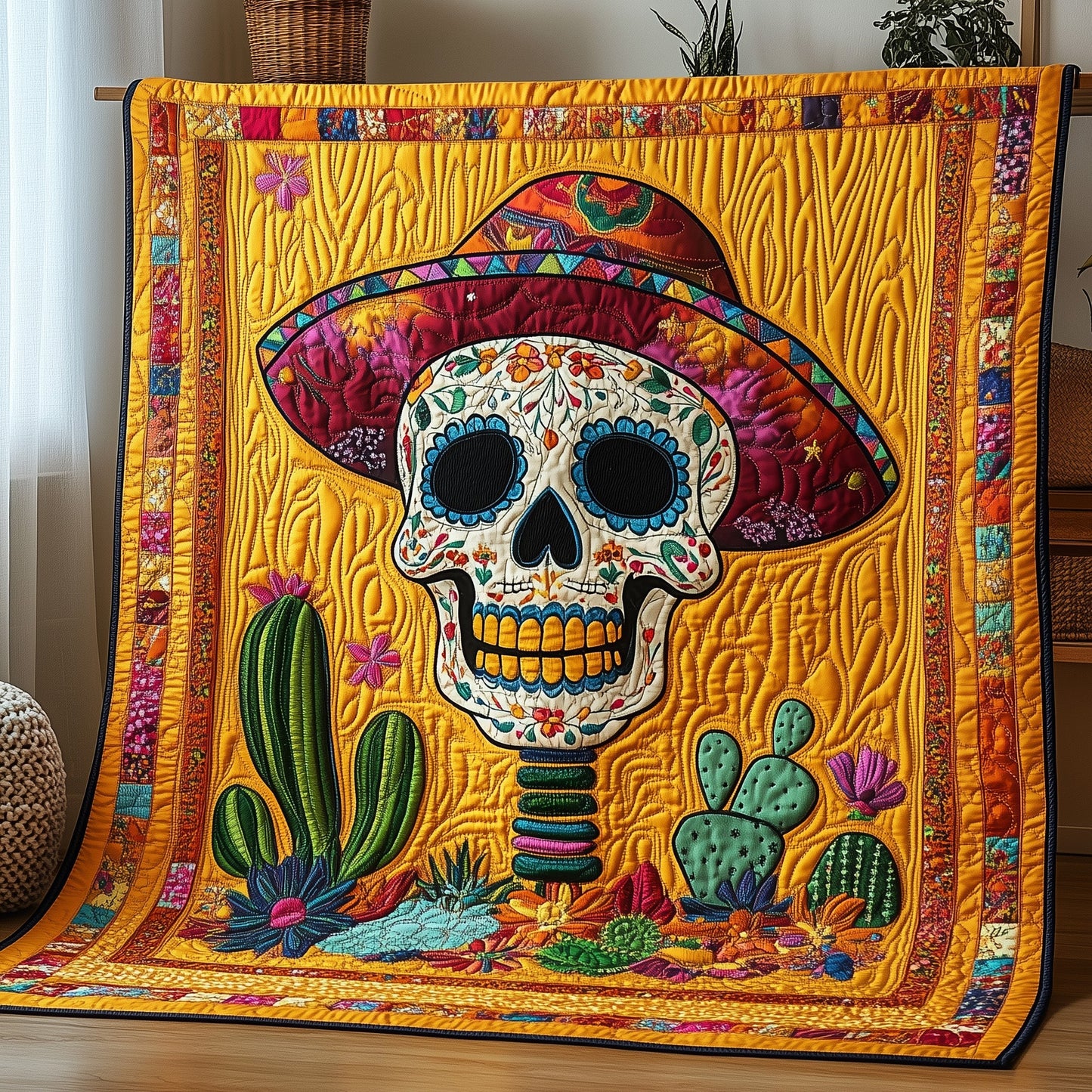 Mexican Heritage Quilted Blanket GFTOTP5818