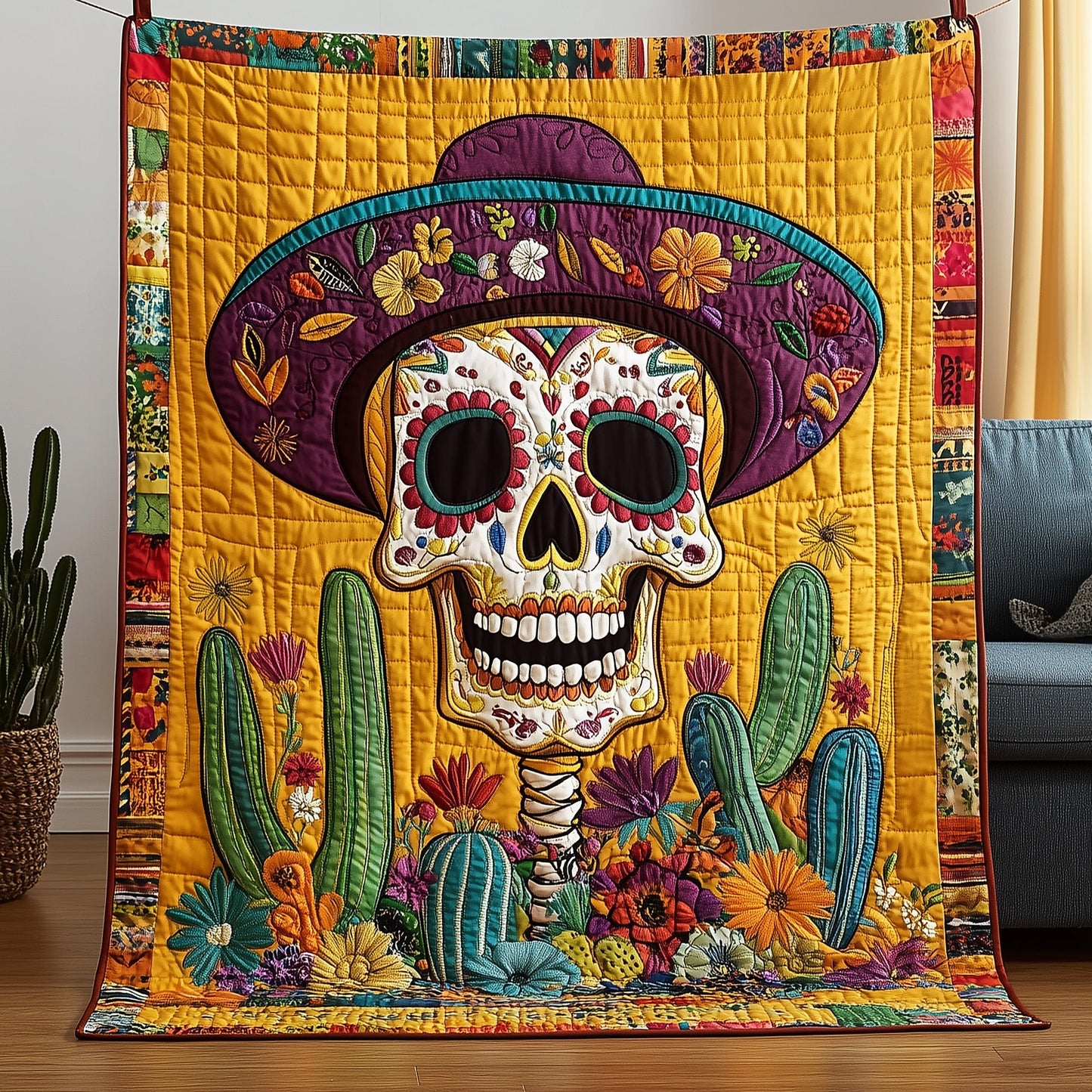 Mexican Heritage Quilted Blanket GFTOTP5819