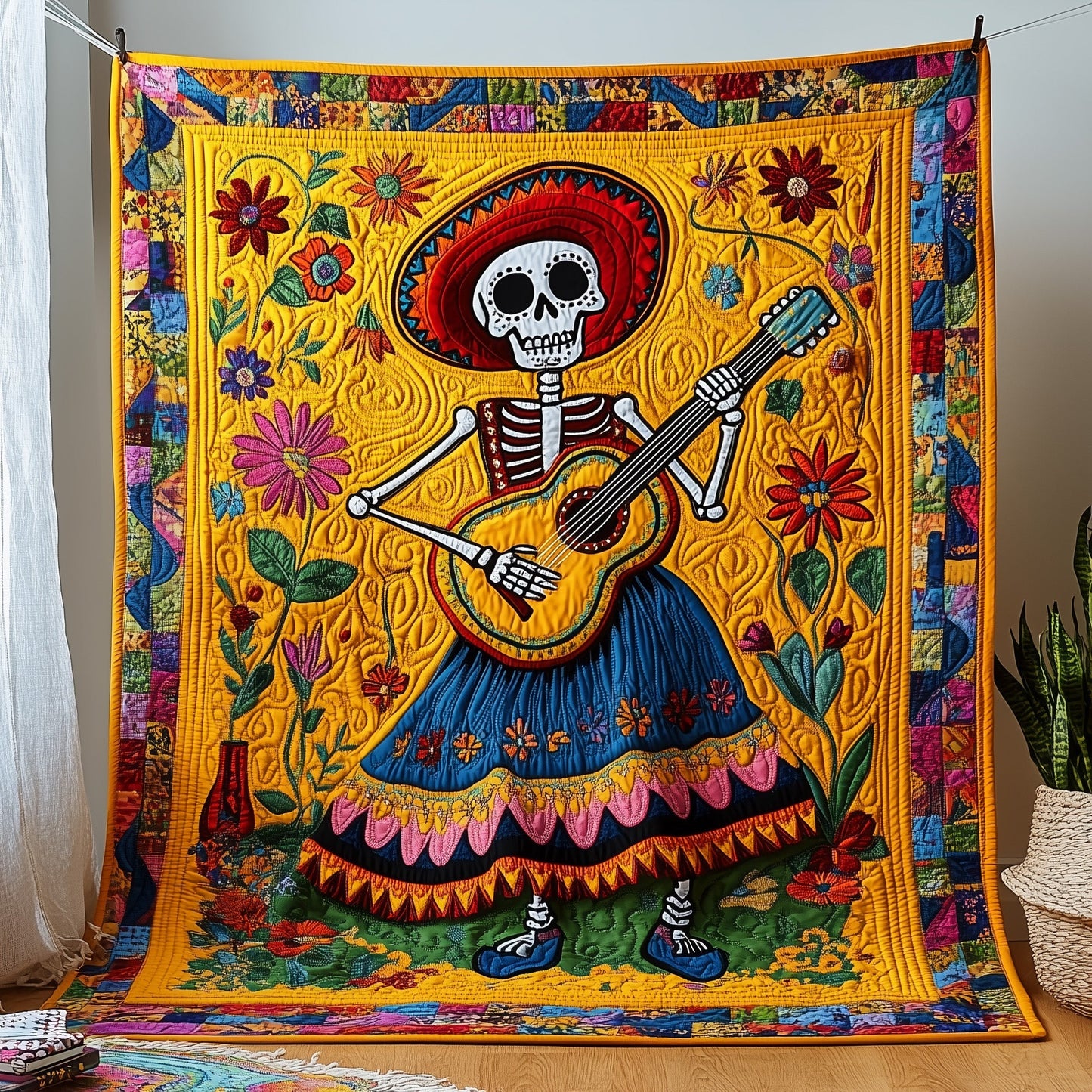 Mexican Heritage Quilted Blanket GFTOTP5829